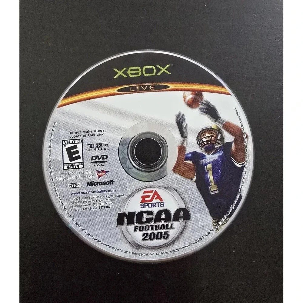 NCAA Football 2005 (Microsoft Xbox, 2004) Disc Only‎